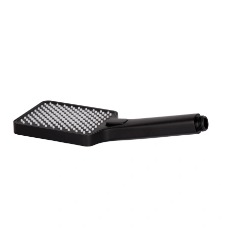 Фото Лійка для ручного душу Qtap Rucni 140x95 мм прямокутна Black Matt