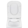 Унітаз підвісний безобідковий Kroner Eifel WHI493436 RIMLESS з сидінням Slim Duroplast / Soft-close