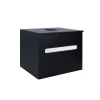 Тумба підвісна Qtap Virgo 600х476х469 Black/White зі стільницею