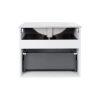 Комплект Qtap Virgo 700х580х437 White/Whitish oak підвісна тумба + раковина врізна