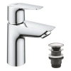 Фото Набір змішувачів Grohe Quickfix термостат для душу з душовим гарнітуром Precision Flow THM та змішувач для раковини StartEdge S-Size