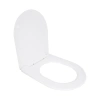 Сидіння для унітазу Qtap (Taurus 490) 422x360x30 мм, White, з мікроліфтом, Slim Duroplast, Quick Release