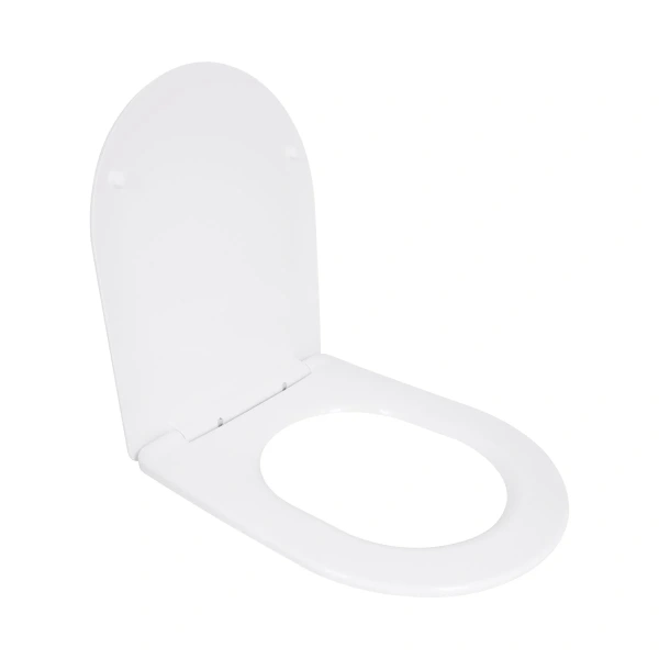 Сидіння для унітазу Qtap (Taurus 490) 422x360x30 мм, White, з мікроліфтом, Slim Duroplast, Quick Release