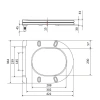 Сидіння для унітазу Qtap (Taurus 490) 422x360x30 мм, White, з мікроліфтом, Slim Duroplast, Quick Release