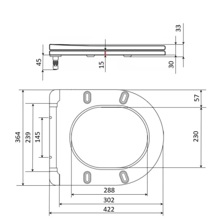 Сидіння для унітазу Qtap (Taurus 490) 422x360x30 мм, White, з мікроліфтом, Slim Duroplast, Quick Release
