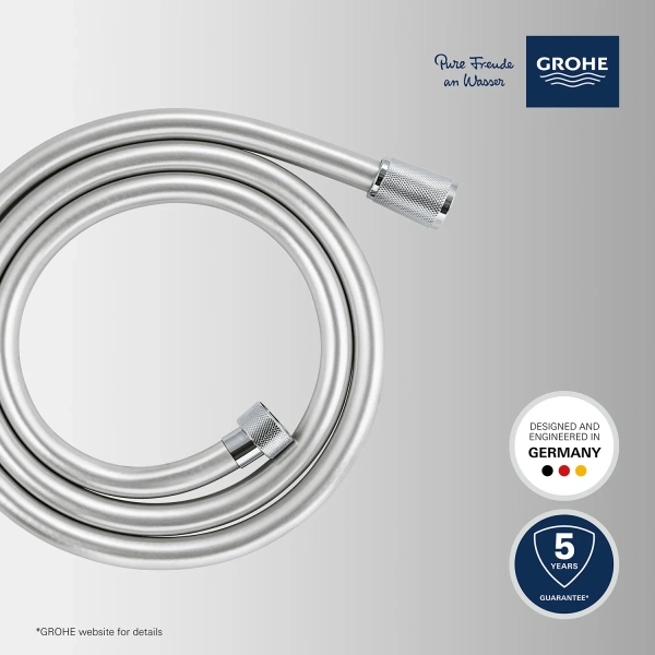 Фото Шланг для душу Grohe VitalioFlex Silver TwistStop 1500 мм