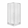 Душова кабіна Lidz Wawel SC80x80.SAT.LOW.FR квадратна, скло Frost 4 мм + душовий піддон Lidz ST80x80х14
