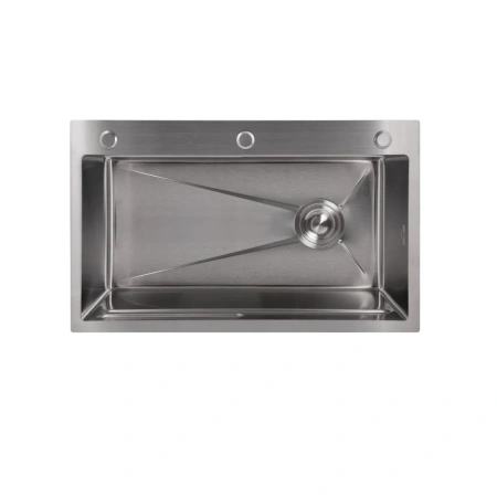 Фото Мийка для кухні інтегрована Lidz Handmade H7545 Brushed Steel 3,0/1,0 мм