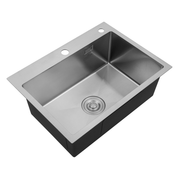 Кухонна мийка з нержавіючої сталі Kroner 58*43 3.0/1.0 мм + сушарка