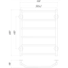 Фото Рушникосушка електричний Qtap Trapezium