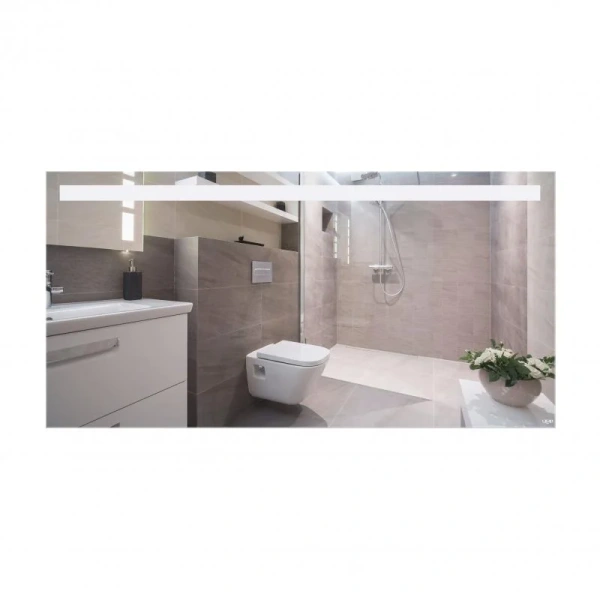 Дзеркало Qtap Mideya 1400х700 з LED-підсвічуванням