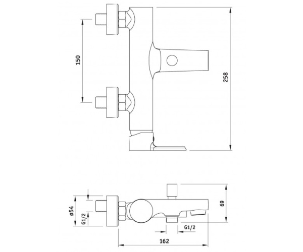 Змішувач для ванни DEANTE SAFFRON