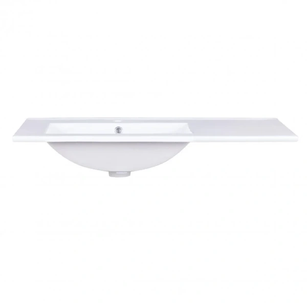 Раковина врізна прямокутна ліва 910x470x180 White з донним клапаном Qtap QT0111750690LW