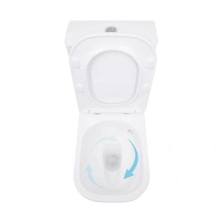 Унітаз підлоговий Qtap Aquarius Ultra Quiet 620×355×790 мм з сидінням Soft-close, White