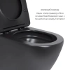 Комплект Qtap Robin Matt Black 2 в 1: унітаз підвісний Ultra Quiet QT13332381АSMB + біде підвісне