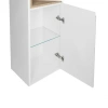 Пенал підвісний Qtap Robin 350х1650х316 Graphite/Whitish