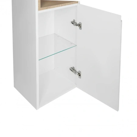 Пенал підвісний Qtap Robin 350х1650х316 Graphite/Whitish