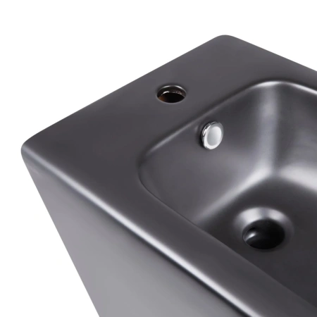 Акційний набір: Унітаз напольний Robin Ultra Quiet 660x360x855 Black + Біде напольне Robin 565x360x405 Black