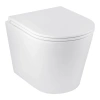 Унітаз підвісний безобідковий Kroner Armada WHI513636 RIMLESS з сидінням Slim Duroplast / Soft-close