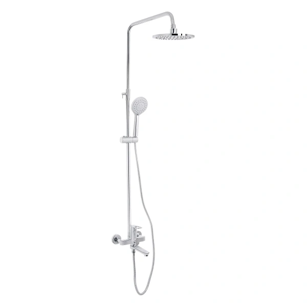Душова система універсальна Lidz Latwa 1031 на три споживачі (з виливом) (k35) Chrome