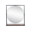 Дзеркало Qtap Taurus 700х850х140 Black/Whitish oak з LED-підсвічуванням