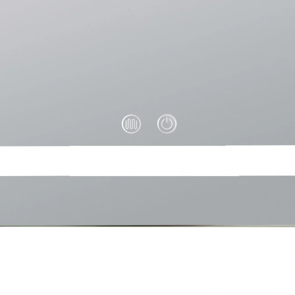 Дзеркало Lidz Kubis (KU2) 600х800 з LED-підсвічуванням Touch, з антизапотіванням, з регулюванням яскравості