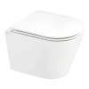 Унітаз підвісний Qtap Scorpio безободковий з сидінням Slim Soft-close