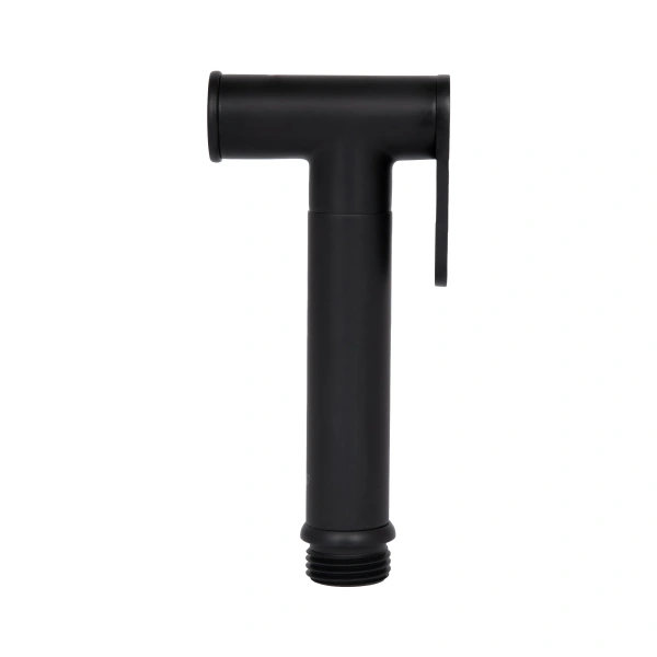 Фото Лійка для гігієнічного душу Qtap Rucni округла Black Matt