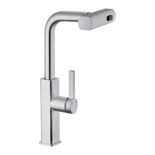 Змішувач для кухні з висувним виливом Kroner KRP Edelstahl Klassisch - ESG03918