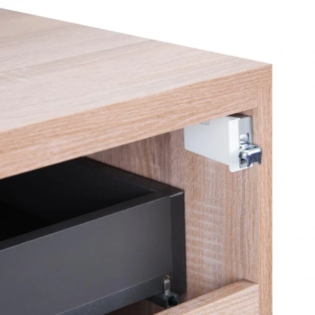 Тумба для підлоги Qtap Taurus 700х616х437 Whitish oak зі стільницею