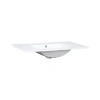 Раковина врізна прямокутна Qtap 910x470x180 White з донним клапаном