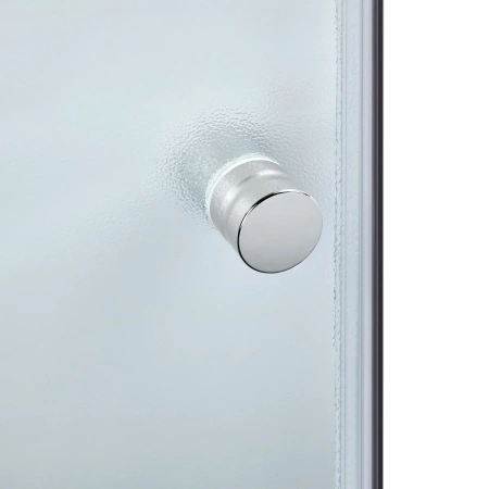 Фото Душова кабіна Lidz Latwa SC80x80.SAT.MID.FR напівкругла, скло Frost 4 мм + душовий піддон ST80x80x26, з панеллю