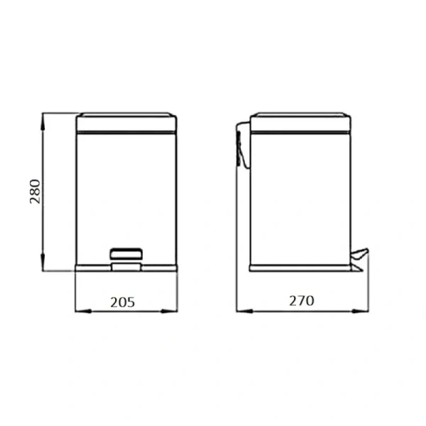 Відро для сміття 5л Qtap LIBERTY