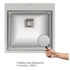 Фото Кухонна мийка Qtap 50*50 Satin 2.7/1.0 мм
