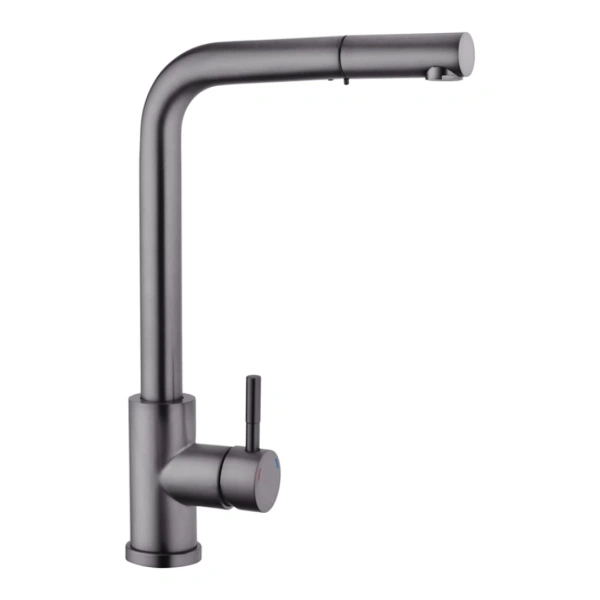 Змішувач для кухні з висувним виливом Kroner KRPё Edelstahl Klassisch - PVD03917