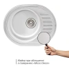 Фото Кухонна мийка Qtap 5745 Micro Decor 0,8 мм