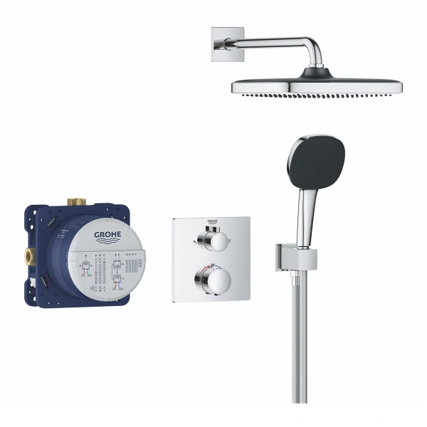 Фото Душова система прихованого монтажу термостатична Grohe QuickFix Precision Grohtherm Cube