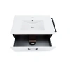 Комплект Qtap Taurus 800х580х437 White/Whitish oak підвісна тумба + раковина врізна