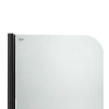 Штора на ванну Qtap Standard скло Pear 6 мм, 75х140 см, ліва