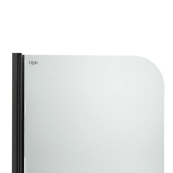 Штора на ванну Qtap Standard скло Pear 6 мм, 75х140 см, ліва