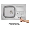 Фото Кухонна мийка Qtap 7850 Micro Decor 0,8 мм