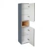 Пенал підвісний Qtap Robin 350х1650х316 Graphite/Whitish