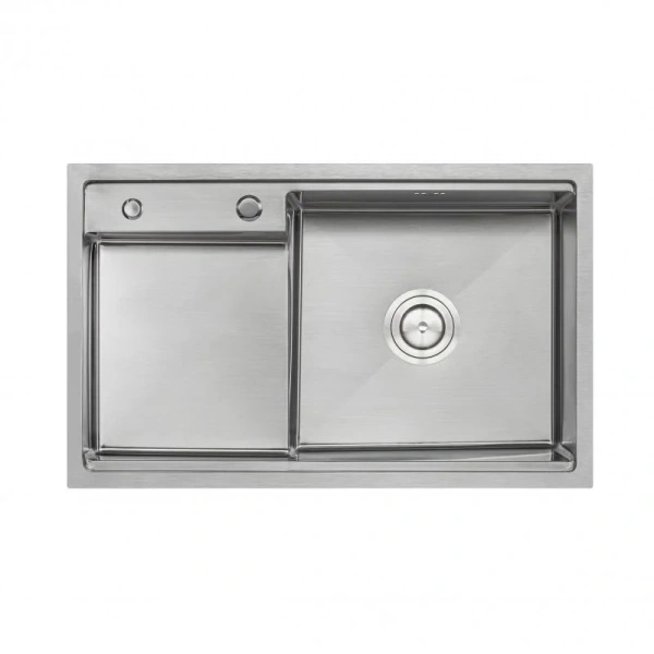 Кухонна мийка Qtap D7848-R Satin 3.0/1.2 мм