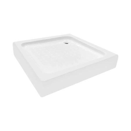 Фото Душова кабіна Lidz Wawel SC80x80.SAT.LOW.FR квадратна, скло Frost 4 мм + душовий піддон Lidz ST80x80х14