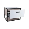 Тумба підвісна Qtap Taurus 700х476х469 White/Whitish oak зі стільницею