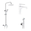 Набор 3 в 1 душова система Kroner Armada-W063 + змішувач Armada + змішувач Bidet