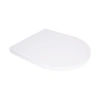 Qtap Сидіння для унітаза (Jay 640, Swan 640) 422x360x30 мм, White, з мікроліфтом, Slim Duroplast, Quick Release