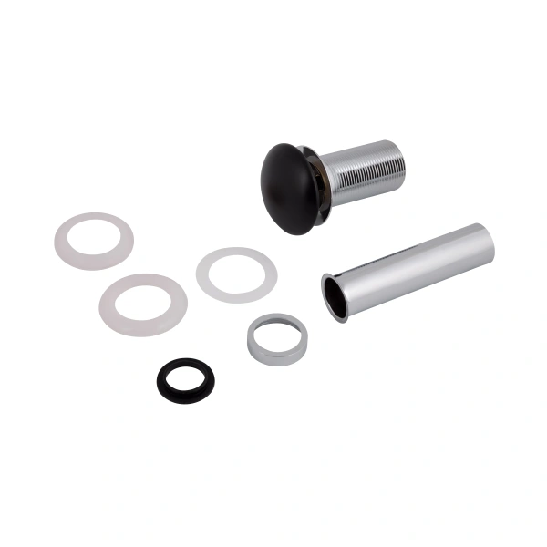 Фото Донний клапан для раковини Qtap PU03 225х70х70 Matt black