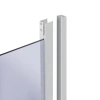 Фото Душова кабіна Lidz Latwa SC90x90.SAT.MID.GR напівкругла, скло тоноване 4 мм + душовий піддон ST90x90x26, з панеллю