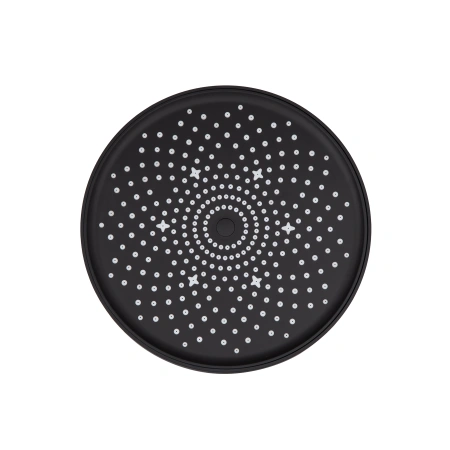 Фото Лійка для верхнього душу Qtap Hlavova D 230 мм округла Black Matt